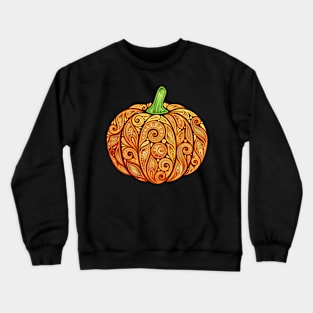 Colored Decorative Pumpkin Crewneck Sweatshirt